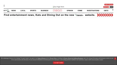 Screenshot of Reviewjournal.com