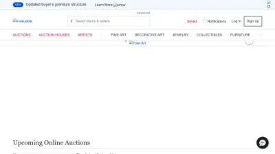 Screenshot preview of invaluable.com
