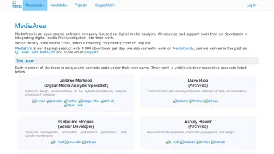 Screenshot of Mediaarea.net
