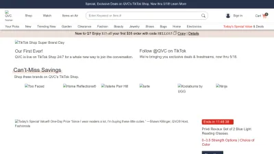 Screenshot preview of qvc.com