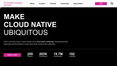 Screenshot preview of cncf.io