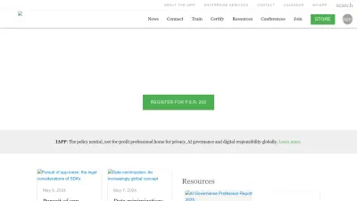 Screenshot preview of iapp.org