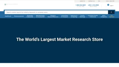 Screenshot preview of researchandmarkets.com
