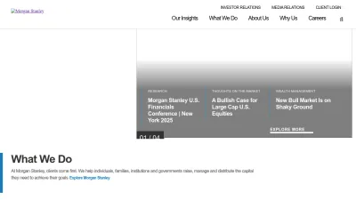 Screenshot preview of morganstanley.com