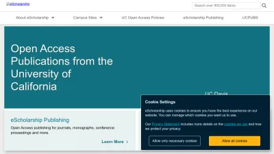 Screenshot of Escholarship.org