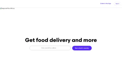 Screenshot preview of grubhub.com