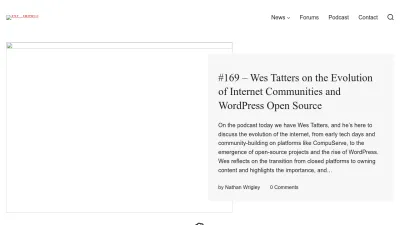 Screenshot preview of wptavern.com
