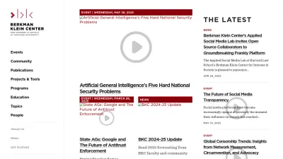 Screenshot preview of cyber.harvard.edu