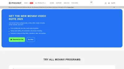 Screenshot preview of movavi.com
