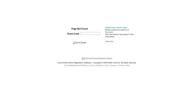 Screenshot of Web.cvent.com