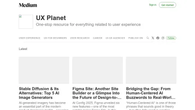 Screenshot preview of uxplanet.org