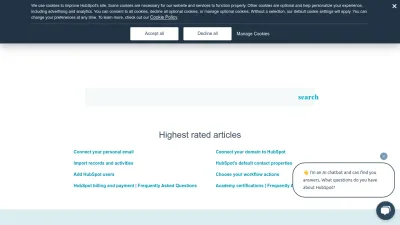 Screenshot of Knowledge.hubspot.com
