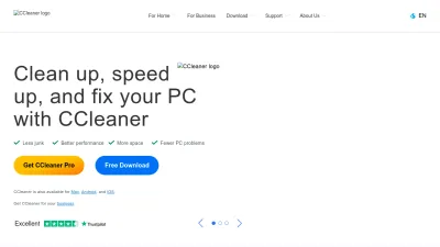 Screenshot preview of ccleaner.com