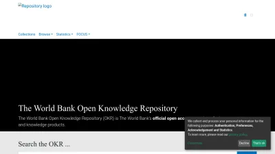 Screenshot preview of openknowledge.worldbank.org