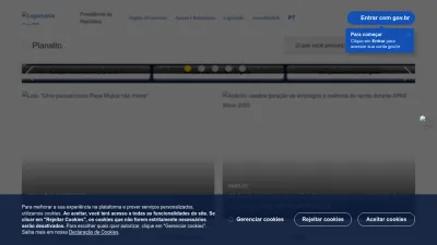 Screenshot of Planalto.gov.br