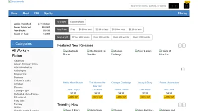 Screenshot of Smashwords.com