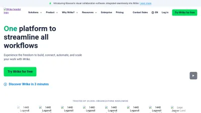 Screenshot preview of wrike.com