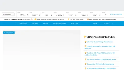 Screenshot preview of ncaa.com