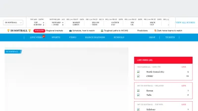 Screenshot of Ncaa.com