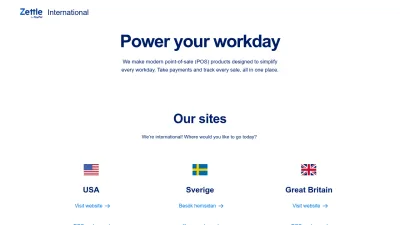 Screenshot of Zettle.com