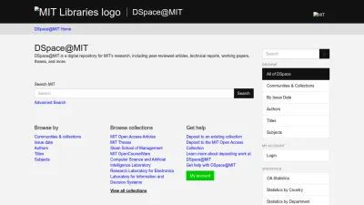 Screenshot of Dspace.mit.edu