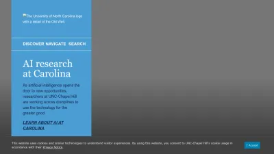Screenshot preview of unc.edu