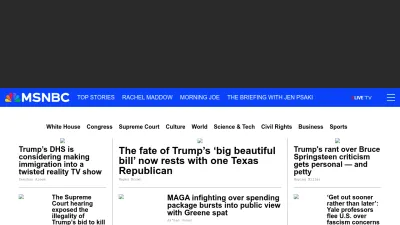 Screenshot of Msnbc.com