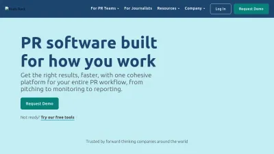 Screenshot of Muckrack.com
