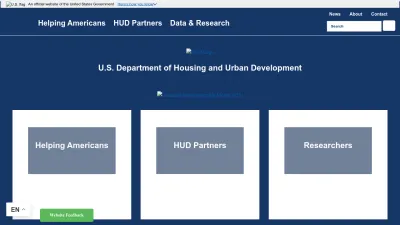 Screenshot preview of hud.gov