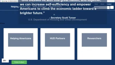 Screenshot of Hud.gov