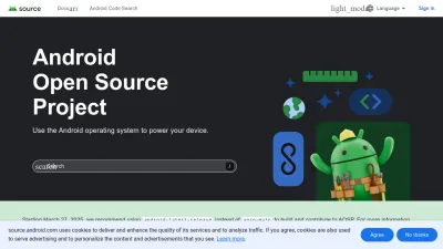 Screenshot preview of source.android.com