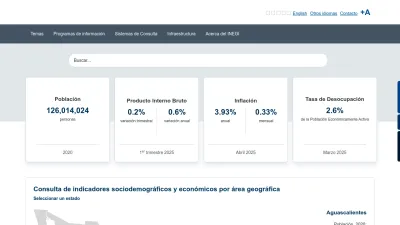 Screenshot of Inegi.org.mx