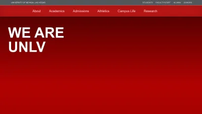 Screenshot of Unlv.edu