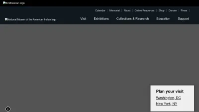 Screenshot preview of americanindian.si.edu