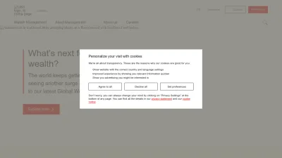 Screenshot preview of ubs.com