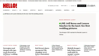 Screenshot preview of hellomagazine.com