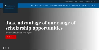 Screenshot of Adelaide.edu.au