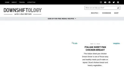 Screenshot preview of downshiftology.com
