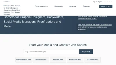 Screenshot preview of mediabistro.com
