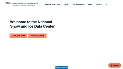 Screenshot of Nsidc.org