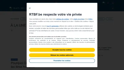 Screenshot of Rtbf.be