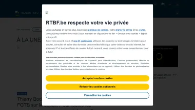 Screenshot preview of rtbf.be