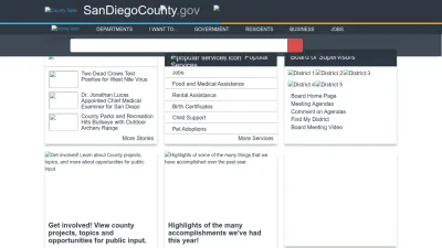 Screenshot of Sandiegocounty.gov