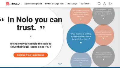 Screenshot of Nolo.com