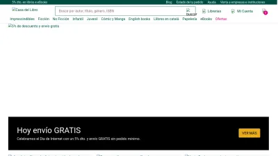 Screenshot of Casadellibro.com