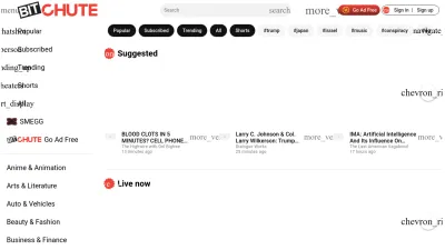 Screenshot preview of bitchute.com
