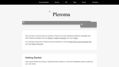 Screenshot of Pleroma.social