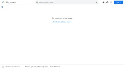Screenshot of Issues.chromium.org