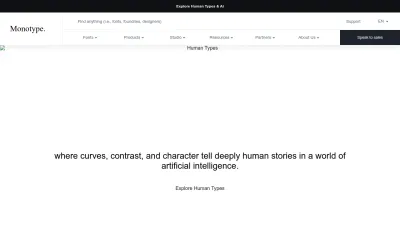 Screenshot preview of monotype.com
