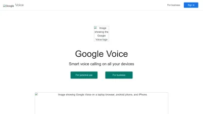 Screenshot preview of voice.google.com